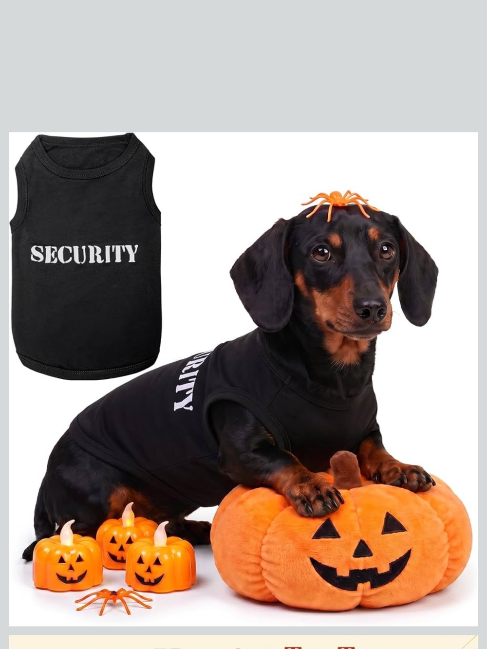 Parisian Pet SECURITY Black Dog T-Shirt Size XL 100% Cotton